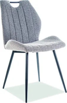 Jídelní židle Signal Meble Arco Velvet šedá