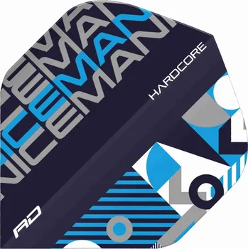 Příslušenství pro šipky Red Dragon Letky Gerwyn Price Iceman Stack Hardcore - Black & Blue RF6659