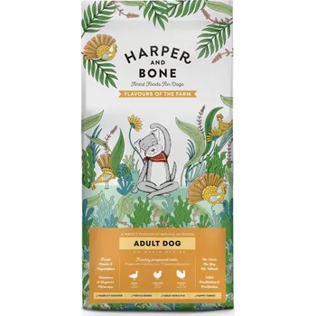 Krmivo pro psa Harper and Bone Dog Adult Large & Medium příchutě farmy 18 kg (Kuře, krůta a kachna)
