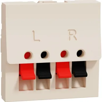 Elektrická zásuvka Svorky reproduktorové 2M, NU348644, béžová UNICA Schneider Electric