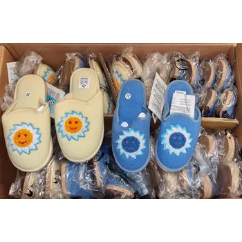 Dívčí obuv DANAPO Dětské bačkůrky papuče sluníčko měkké Barva: Modrá, Velikost: 34