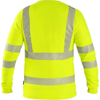 pracovní tričko Tričko CXS OLDHAM, dlouhý rukáv, výstražné, pánské, žluté, vel. XL