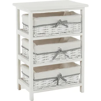 Komoda Komoda, 3 zásuvková, starobílá, RUBY 3