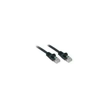 Datový kabel LINDY 48190 RJ45 síťové kabely, propojovací kabely CAT 6 U/UTP 0.30 m černá 1 ks