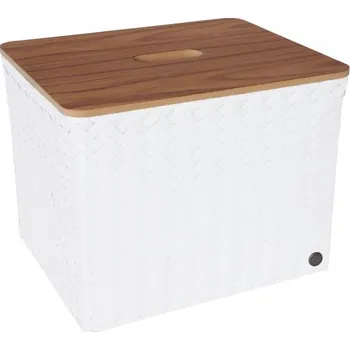 Úložný box HANDED BY Úložný koš s víkem Grand popular & lid, white
