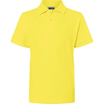 Chlapecké tričko James&Nicholson Dětská polokošile JN070K Yellow XXL (158/164)