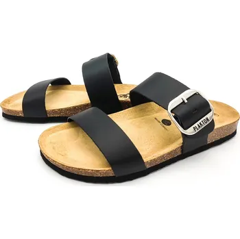 Dámské pantofle Dámské kožené pantofle 183004 NAPA RUST NEGRO Plakton černá Barva: negro, Velikost: 38