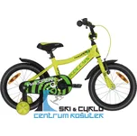 Dětské kolo Kellys WASPER 16", žlutá fluo + Sada blikaček jako dárek ZDARMA