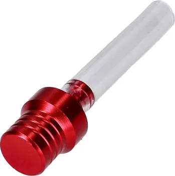 Blok motoru TUNR Odvzdušňovací zátka s hadicí 6mm univerzální - červená 42606-RE