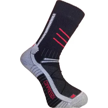 Pánské ponožky CSX-TREK funkční ponožky se stříbrem COMPRESSOX 43-46 černá