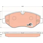 Sada brzdových destiček, kotoučová brzda TRW GDB1747