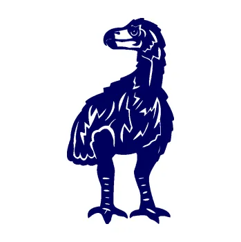 Samolepící dekorace SAMOLEPKA Pravěký pták 001 levá (23 - tmavě modrá) NA AUTO, NÁLEPKA, FÓLIE, POLEP, TUNING, VLASTNÍ TEXT, TISK, AUTOSAMOLEPKY.cz, POLEPY, OBRÁZEK, LOGO, SAMOLEPKY