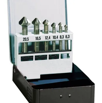 Vrták OPTIMUM Kuželové záhlubníky, sada 6 ks, 6 – 19 mm