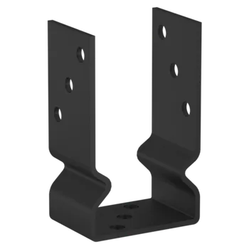 Tesařské kování Patka sloupku s prolisem černá 101 x 150 x 60 x 3,0 mm PSOZ (49411002)