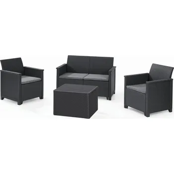 Zahradní sestava KETER ELODIE 2 SEATER Set zahradní s úložným stolem, grafit/šedá 17211877 free_store_pickup