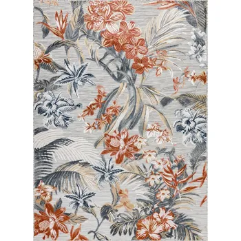 Koberec Dywany Łuszczów Kusový koberec Botanic 65262 flowers grey Rozměry koberců: 157x220