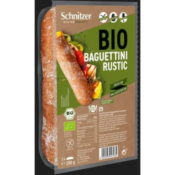 Baguettini Rustic BIO Bez lepku 200g Schnitzer*