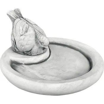 Pro ptáka Pítko betonové 25 x 25 x 15 cm bílé