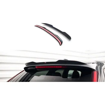 Tuning Prodloužení spoileru Volvo V90 R-Design Mk2 černý lesklý plast