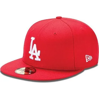 Kšiltovka Kšiltovka New Era 5950 MLB Basic Los Angeles Dodgers Scarlet Whi