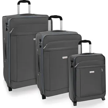 AVANCEA Sada textilních cestovních kufrů GP8170 šedá 2W S,M,L