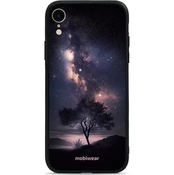 Pouzdro na mobilní telefon Lesklý kryt Mobiwear Glossy - Apple iPhone XR - G005G Strom s galaxií (Prémiové lesklé pouzdro, obal, kryt Mobiwear Glossy na mobil Apple iPhone XR - G005G Strom s galaxií, materiál Plast + TPU silikon - krytí po všech stranách, neošoupatelný potisk, tenk