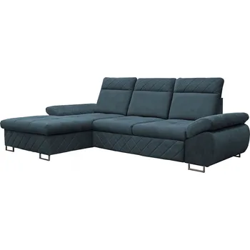 Sedací souprava Rozkládací rohová sedačka SANTORINO modrá