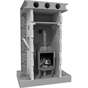 Krbová obestavba SILATERM Silapor 3G rovná deska 700x220x75mm