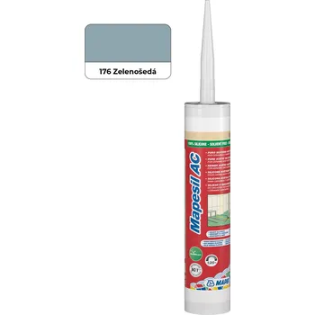 stavební silikon MAPEI Mapesil AC 176 sanitární silikon zelenošedá 310ml