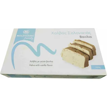 Meletiadis SA Chalva vanilková rodinná 200g