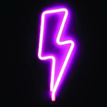 LED páska ACA Lighting BLESK, 98 neonová LED lampička na baterie (3xAA)/USB, růžová, IP20, 34x2x13cm X04987318