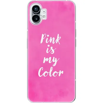 Pouzdro na mobilní telefon Odolné silikonové pouzdro iSaprio - Pink is my color - Nothing Phone (1)