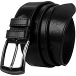 Kožený pánský černý opasek ve stylové krabičce