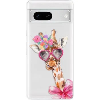 Pouzdro na mobilní telefon Odolné silikonové pouzdro iSaprio - Lady Giraffe - Google Pixel 7 5G
