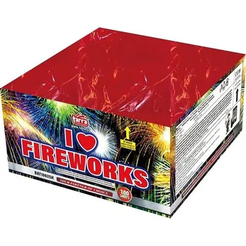 Zábavní pyrotechnika TARRA Ohňostroj baterie výmetnic - i love fireworks 100 ran
