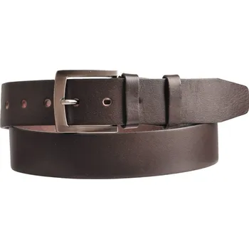 Opasek Pánský kožený opasek 25-40 tmavě hnědý 100 cm