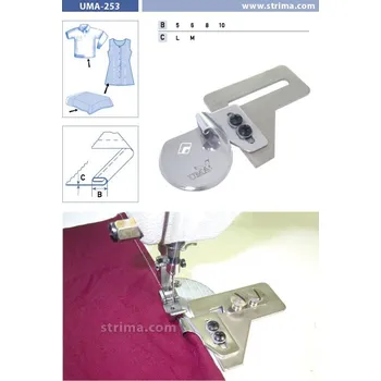 Příslušenství k šicímu stroji Texi Zakladač s podvinutím pro šicí stroje UMA-253 10 M
