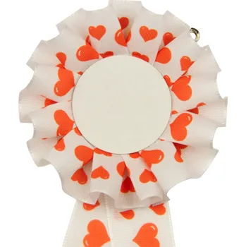 Kokarda průměr 8 cm, srdíčka