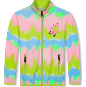 Dívčí mikina Dívčí mikina - KUGO HM9268, lososová / signální zip Barva: Lososová, Velikost: 146