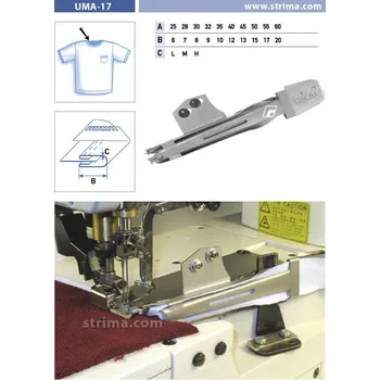 Příslušenství k šicímu stroji Texi Lemovač oboustranný pro šicí stroje UMA-17 32/9 M