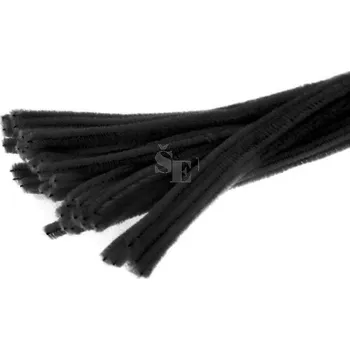 Hobby drát Chlupaté modelovací drátky 30cm 40ks černé 622107