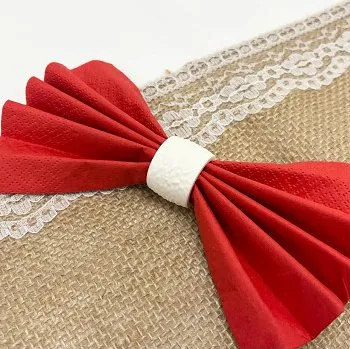 Kroužek na ubrousek Svatba-eshop Kroužek na ubrousky bílý 2,5 cm - elegantní kroužky na ubrousky 3D tisk