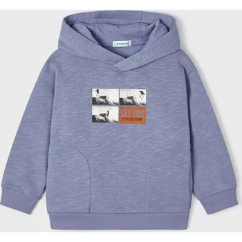 Chlapecká mikina Mayoral mikina s kapucí 4427 fialová Rozměr: 116