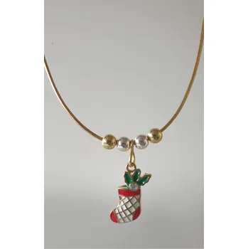 Náhrdelník Vánoční náhrdelník - Santova bota