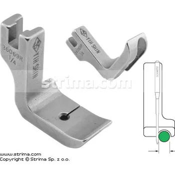 Příslušenství k šicímu stroji Texi Patka pro všívání kedru pro šicí stroje, pravá 6.4mm P69R1/4 [36069R 1/4]