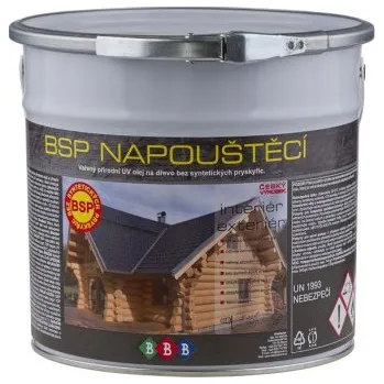 Olej na dřevo BSP napouštěcí olej bezbarvý 2,7lt BBB BARVY OLE BSP NAP 02700 01TRANSP