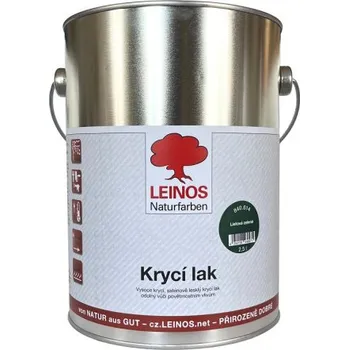 Lak na dřevo LEINOS 840.614 Krycí lak saténově lesklý 2,5lt LEINOS L-840.614 002500