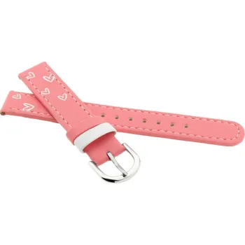 Řemínek na hodinky Koženkový řemínek JVD RJ7201.2 15mm, růžový, dětský