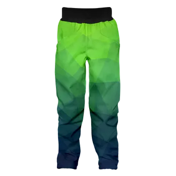 Chlapecké kalhoty Softshellové kalhoty Wamu Mozaika zelená Velikost: 122/128