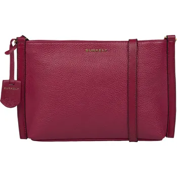 Kabelka Dámská kožená crossbody kabelka Burkely Akay - růžová
